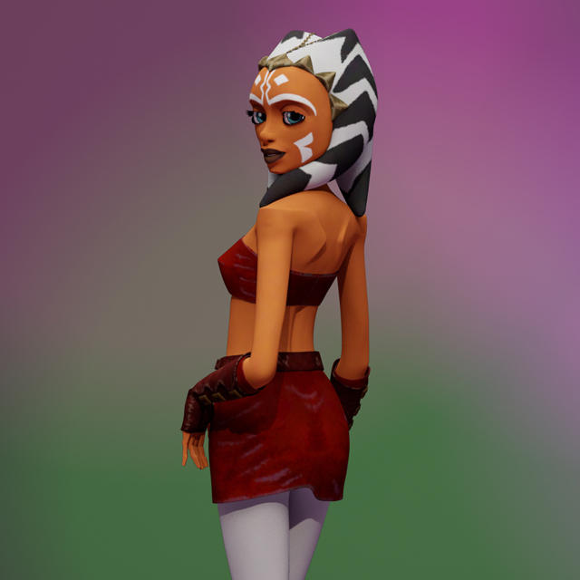 Ahsoka backwards glance by habariart on DeviantArt.