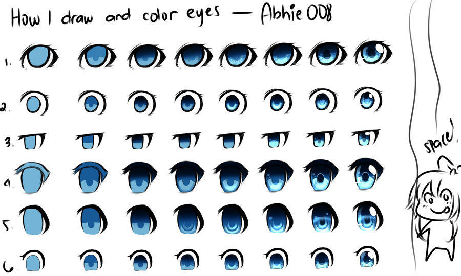 How I Draw And Color Eyes