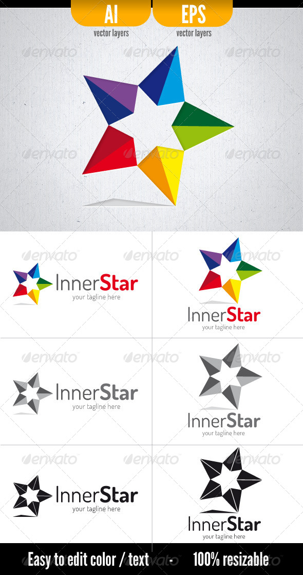 Inner Star - Logo Template