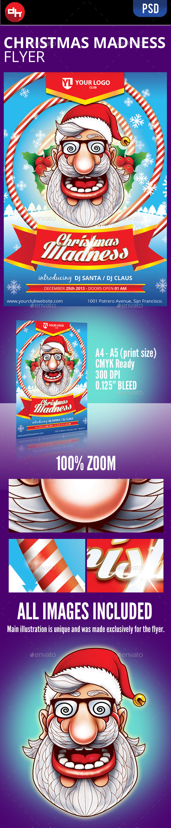 Christmas Madness Flyer Template