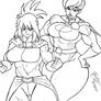 Nana Shimura  vs Powergirl sketch 