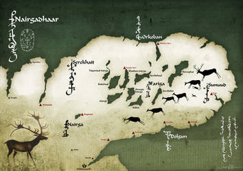 Fantasy map of Nairgadhaar