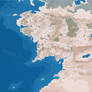 Middle-earth topographical map from Lindefirion
