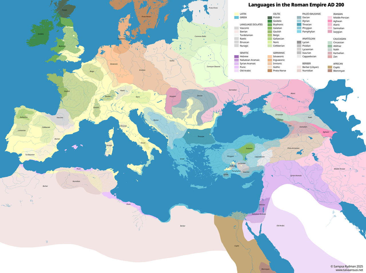 Languages Before Rome Languages in the Roman Empire by taivaansusi on DeviantArt