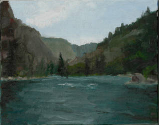Green River Oil paint