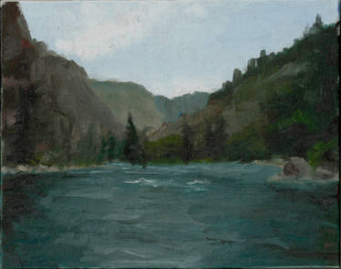 Green River Oil paint