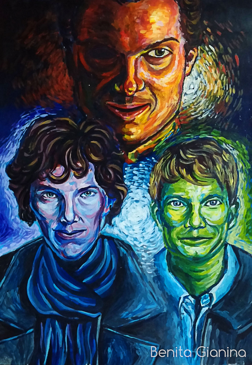 Acrylic Painting: BBC Sherlock