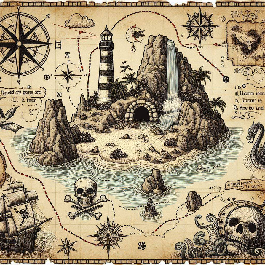 Pirate Map By Baileyarthead On DeviantArt