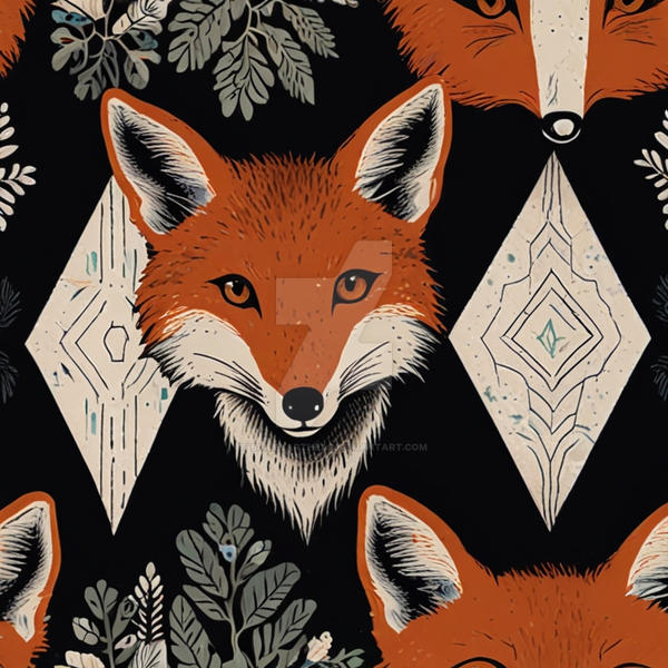 Fox Pattern by Baileyarthead on DeviantArt