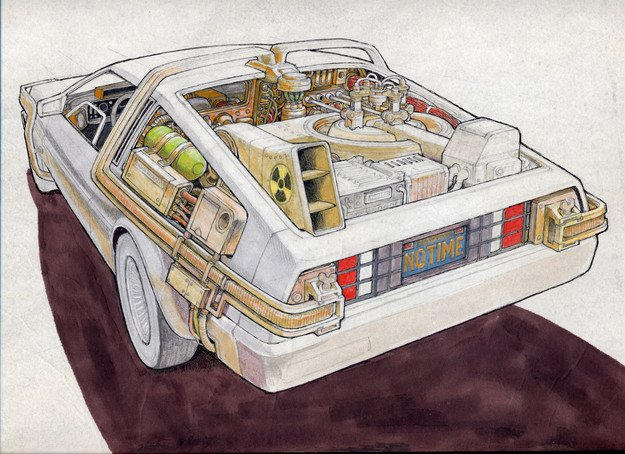 DeLorean Time Machine concept by Evilwalker89 on DeviantArt
