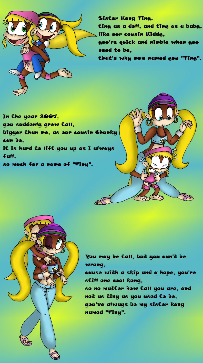 The Tiny Kong Poem By Samthelily On DeviantArt.