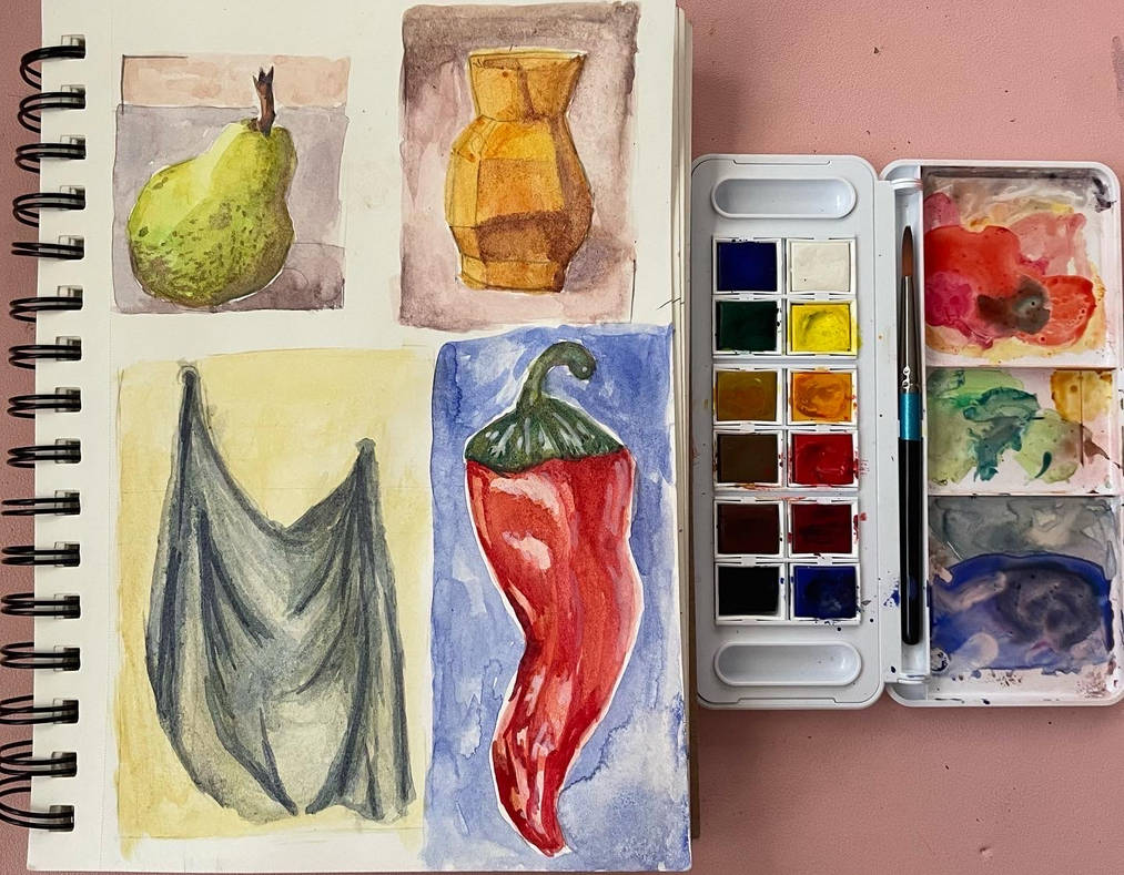 Watercolour Study first watercolor study by auroranhm on DeviantArt