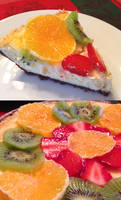 Kiwi Orange Strawberry Cheesecake