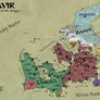 Geopolitical map of Akavir in 3E290