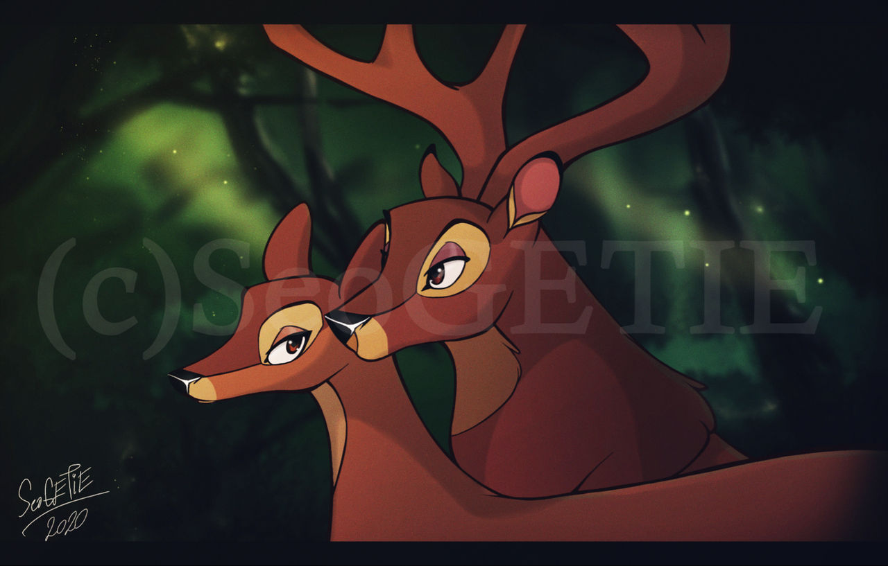 Bambi's Parents by catmeinhalf on DeviantArt