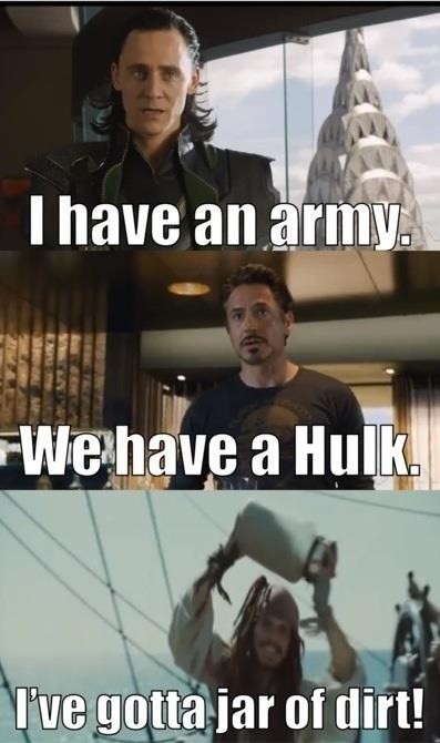 Armies, Hulks, and Dirt.