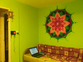 mandala in the wall