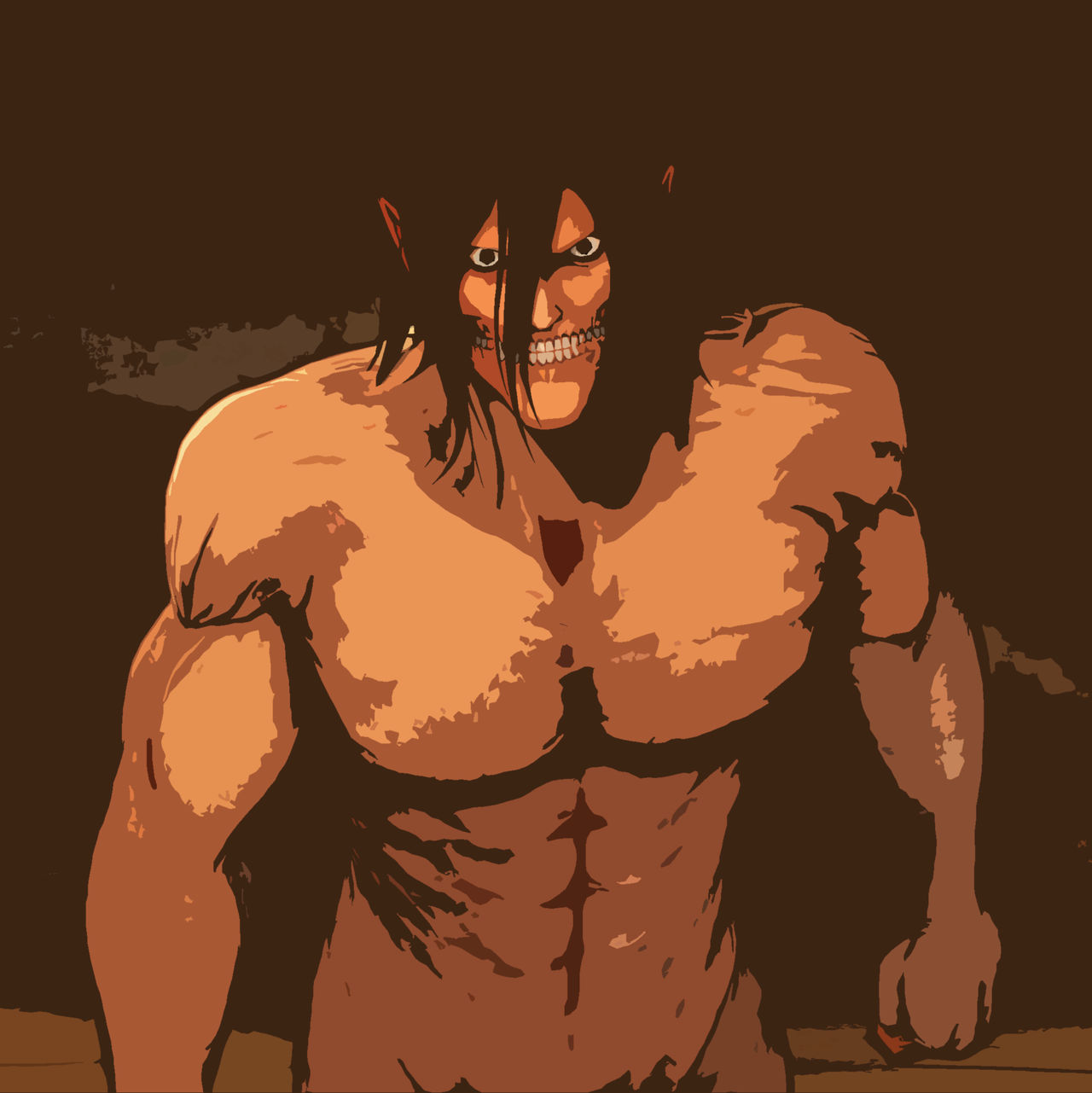 Eren Titan By Percysfm On Deviantart Eren Titan By Percysfm On Deviantart