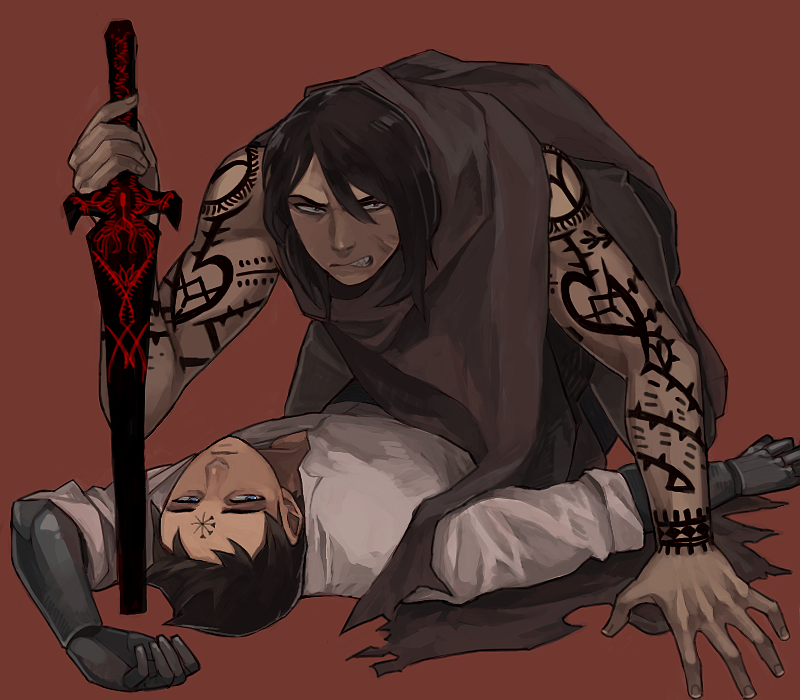 SCP-073 and SCP-076-2, ''Cain and Able'' by Blood-Bone on DeviantArt