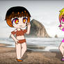 Violet Fererossa and Bexxey Carlton Wearing Bikini