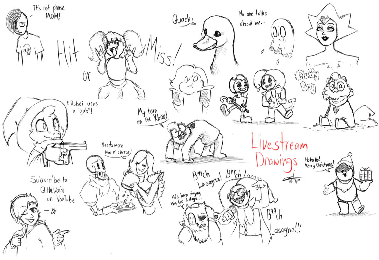 Stream Drawongs Live stream Drawings by RayleeAnne on DeviantArt