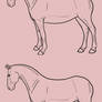 Standing Horse Lineart