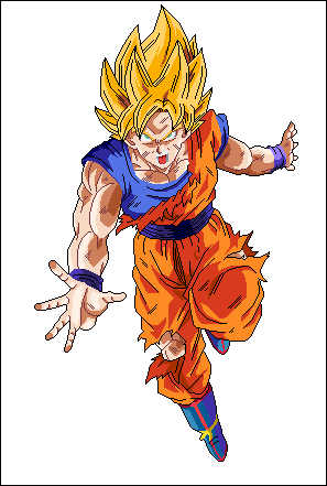 Goku Ssj Pixel Art by SantiagoFanService on DeviantArt Goku Ssj Pixel Art by SantiagoFanService on DeviantArt
