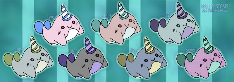 10pt Narwhal Adoptables