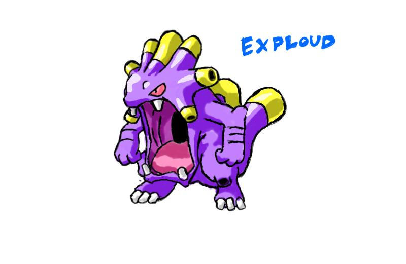 Exploud Evilution exploud by reikoshirosaki on DeviantArt