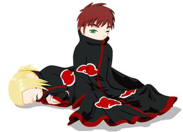 Nap time.:.Deidara and Sasori