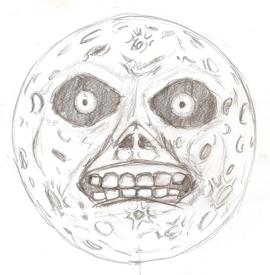 Scared moon. Страшная Луна. Страшная Луна рисунок. Страшное полнолуние. Страшная Луна с лицом.