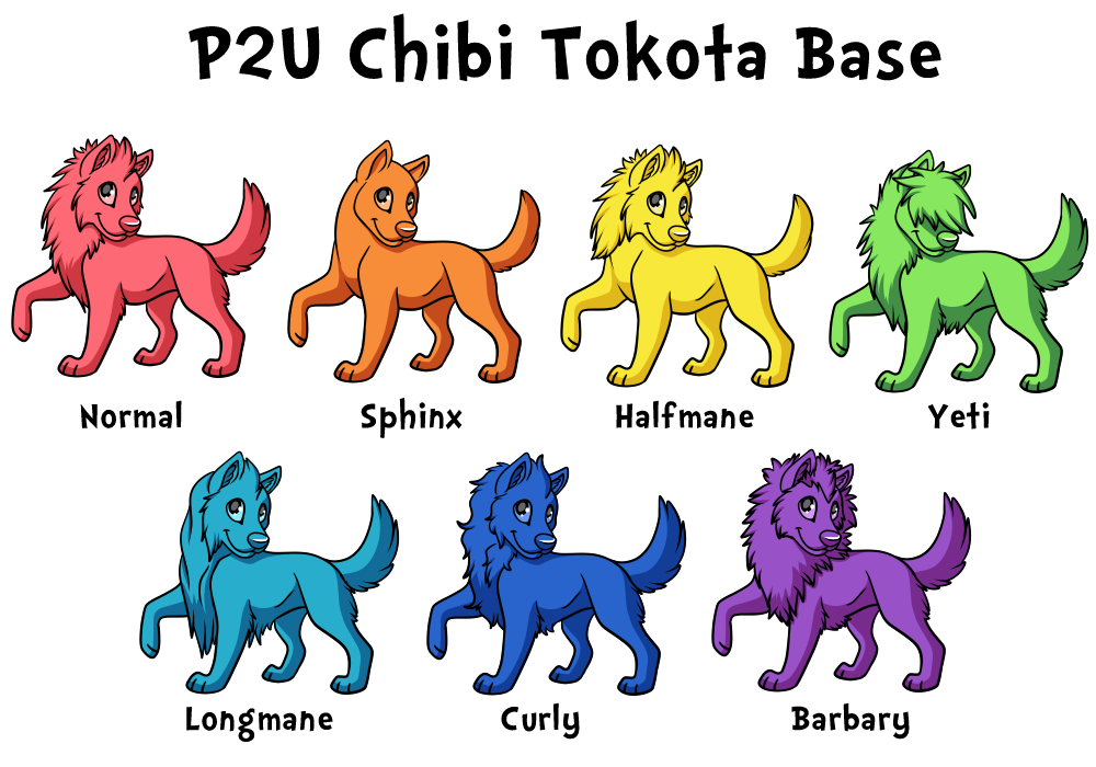 Tokota Base Color P2U Chibi Tokota Base by NorthPaws on DeviantArt