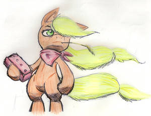 Applejack started with a brick