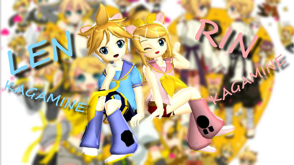 Mmd Chibi Rin MMD Chibi_Heart - Rin and Len by NotReallyHereAtAll on DeviantArt
