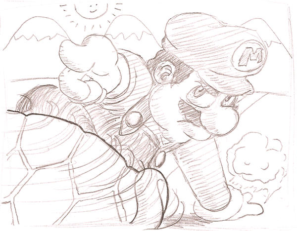 Mario Shell Throw by udamann on DeviantArt