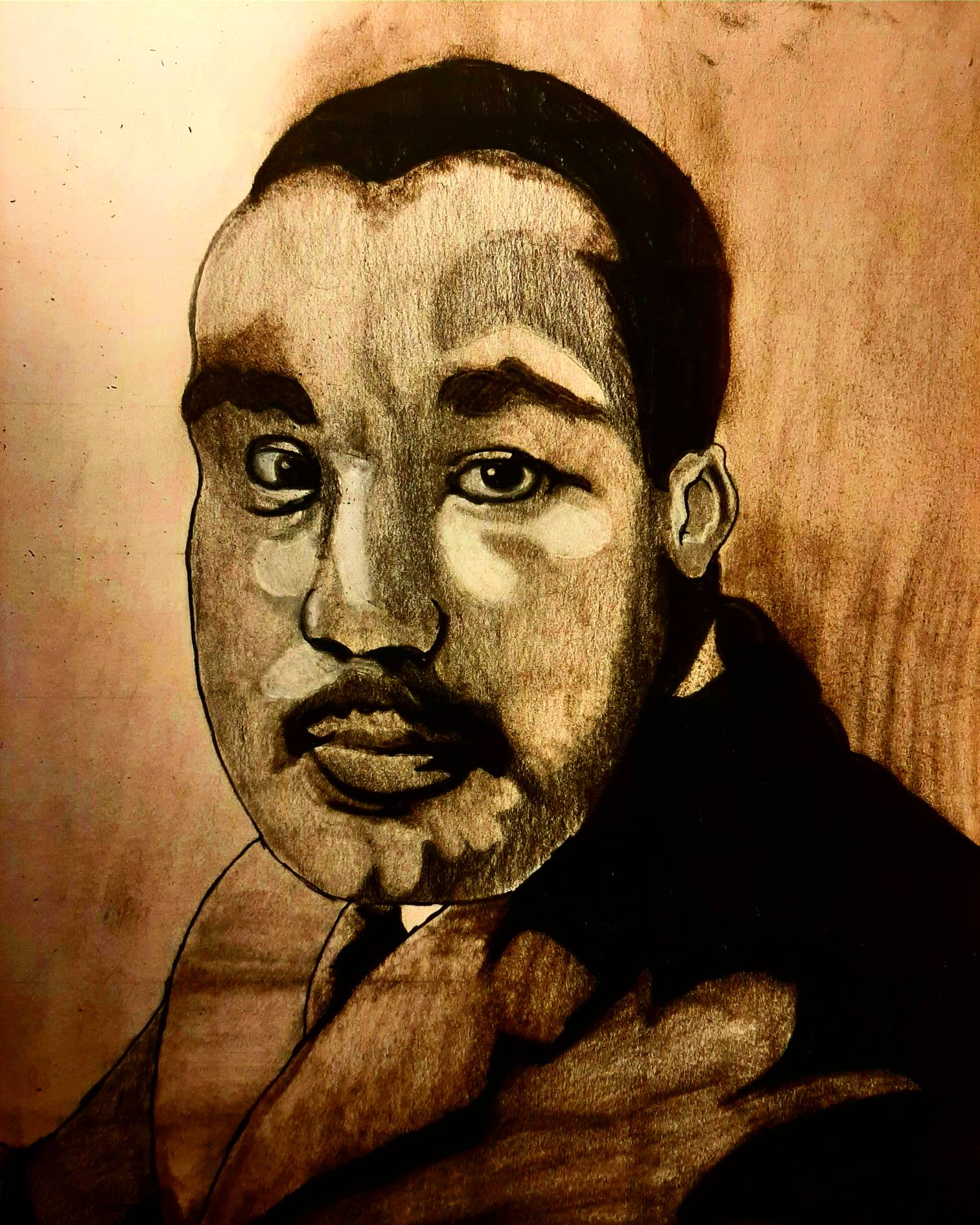 Martin Luther King Jr. (Graphite/Charcoal Drawing)