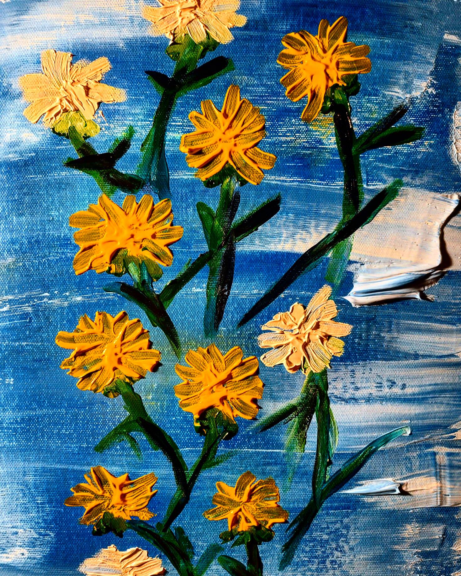 Simple Floral (Canvas Painting)