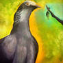 White Crowned Pigeon (Traditional Painting)