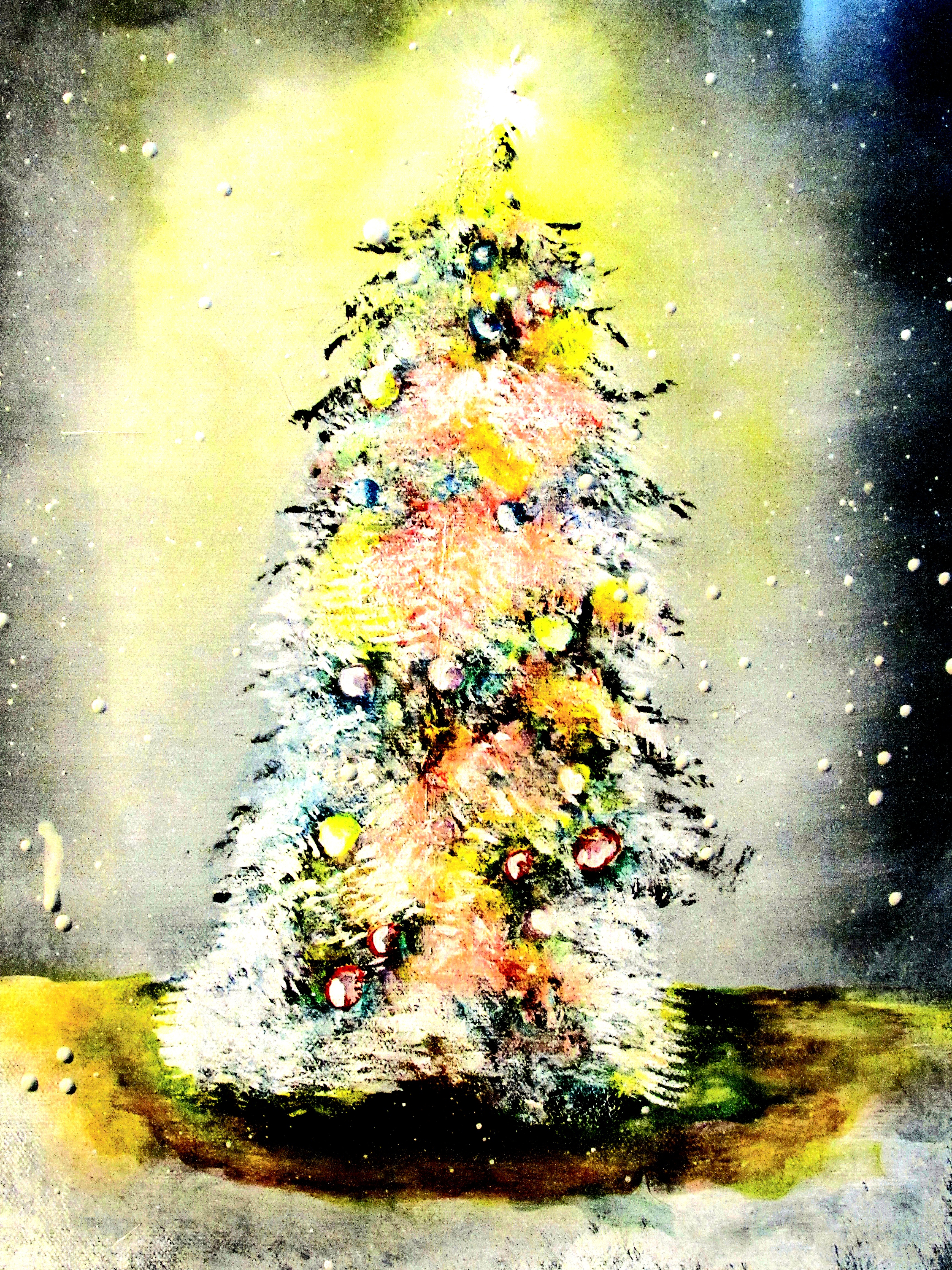 Christmas Tree (Traditional Painting)