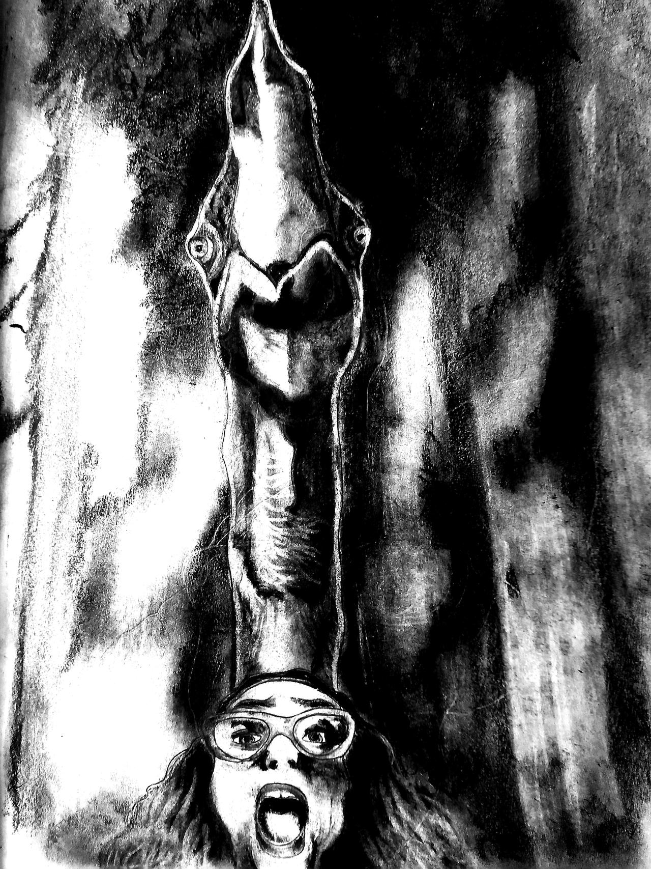 Don't Look Up (Sketchbook Drawing)