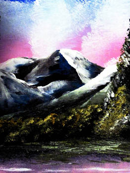 The Misty Mountains (Traditional Painting)