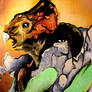 The First Dinosaur (Traditional Painting)