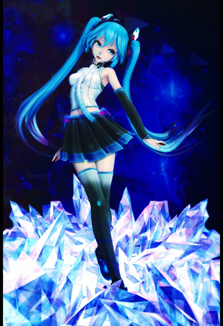 (MMD) Field of Crystals by mary34 on DeviantArt