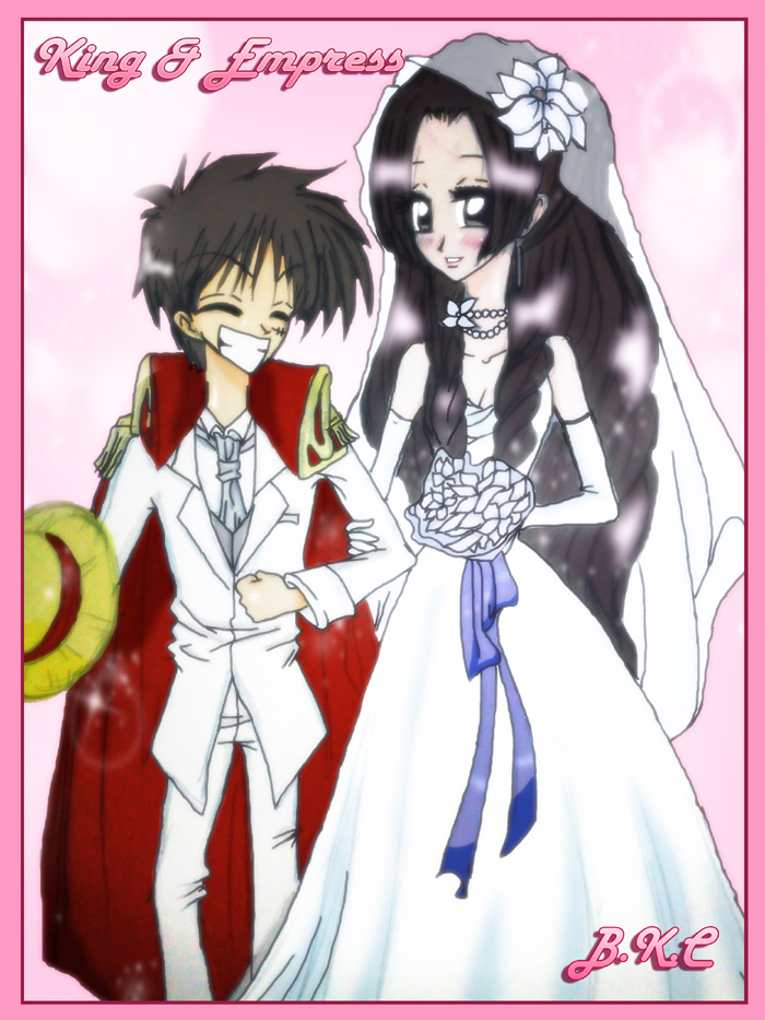 luffy and hancock wedding