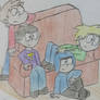 watching tv