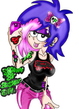 Emo  alternetaiv cartoon girl