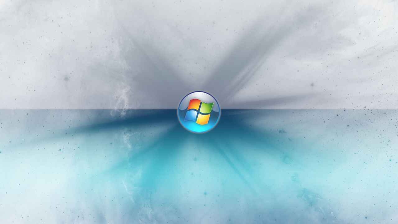 Blue Grey Abstract Windows 7 Wallpaper