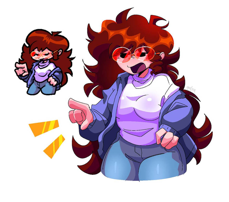 FNF baddies gf redraw by lazystitchfacefreak on DeviantArt