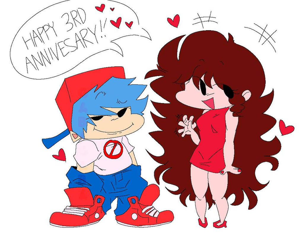 Happy 3rd anniversary by deadlyhomosapien on DeviantArt