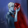 Minthe and Hades: Lore Olympus Fanart